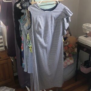 Banana Republic asymmetrical sleeveless midi length dress